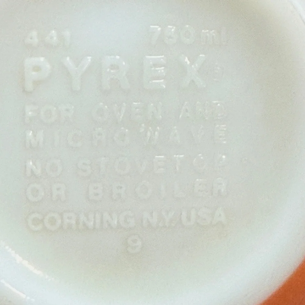 Pyrex Vintage 441 Cinderella Bowl Autumn Wheat Vintage 1.5 Pt Smallest Bowl